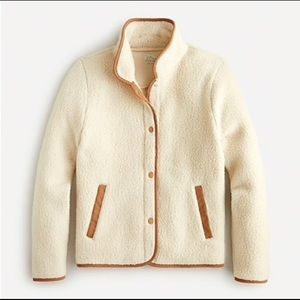 JCrew Sherpa fleece jacket, gently worn